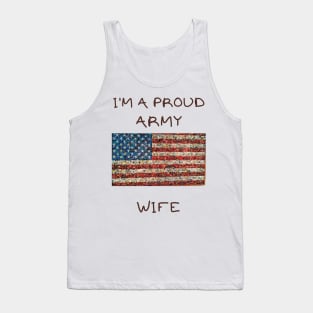 I'm a proud army wife Tank Top